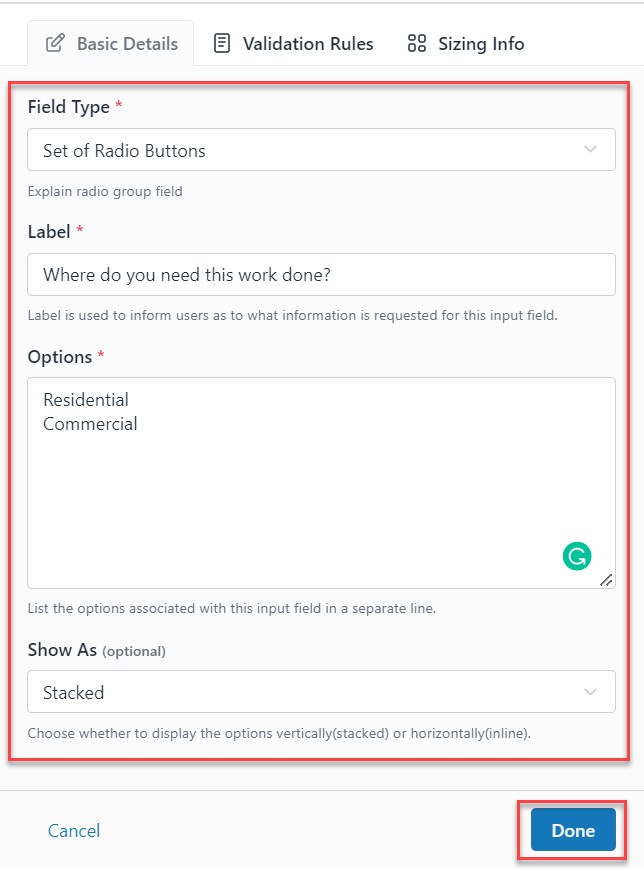 Setting Up Custom Fields