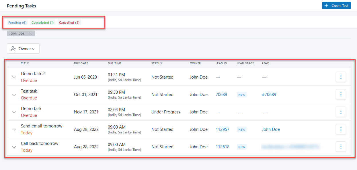 Managing Tasks Figure 53