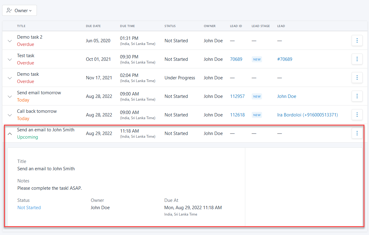 Managing Tasks Figure 56