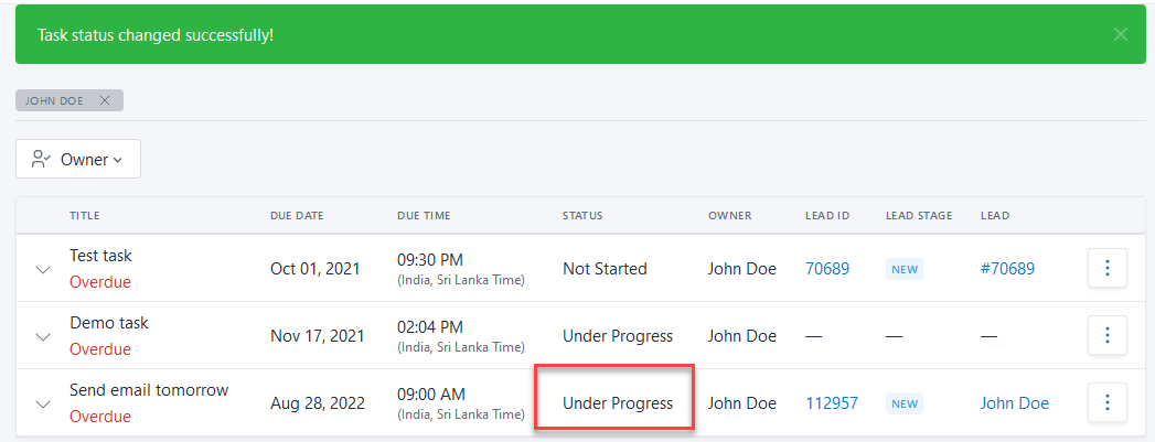 Managing Tasks Figure 65