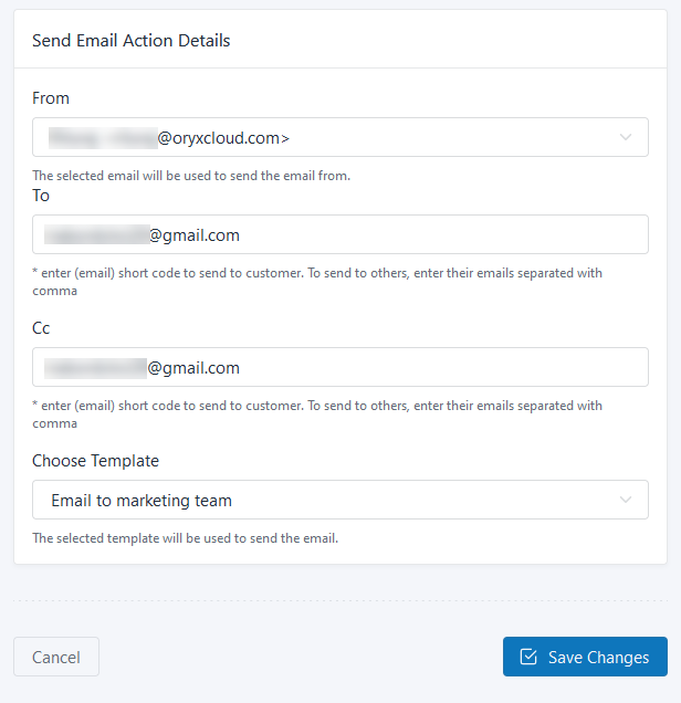 Setting Up Automated Actions Figure 41