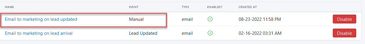 Setting Up Manual Actions Figure 48