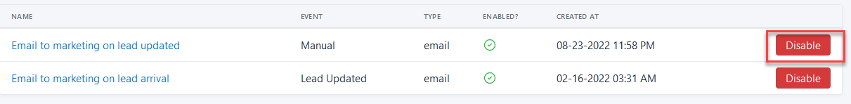 Setting Up Manual Actions Figure 49
