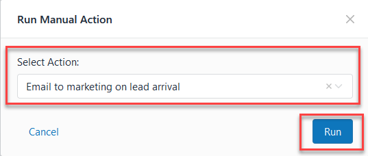 Setting Up Manual Actions Figure 52