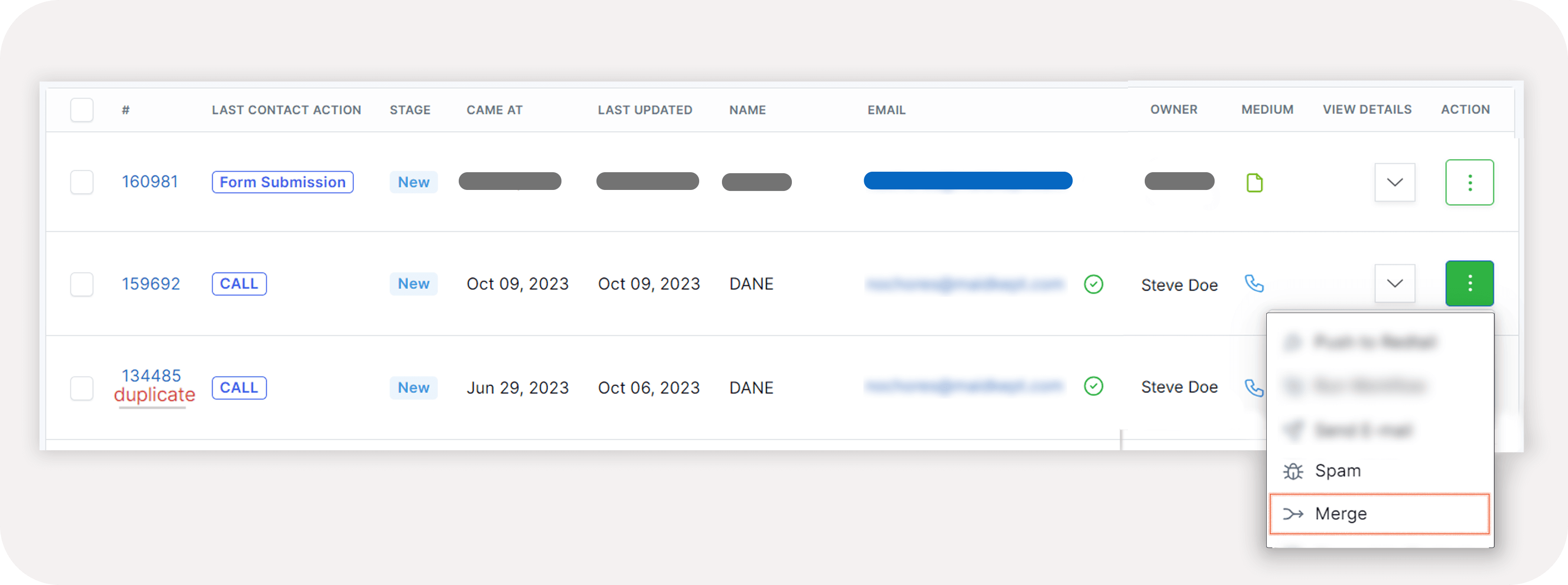 Merge Simplifies Lead Management