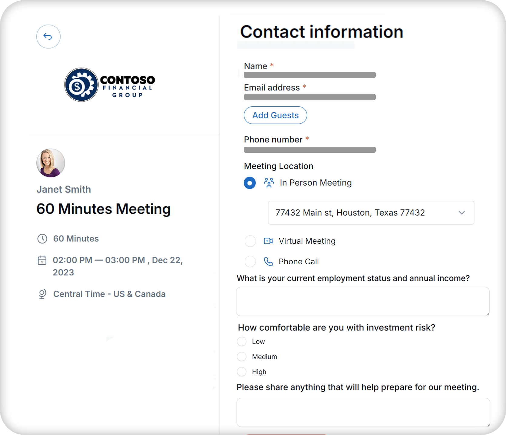 Custom questions