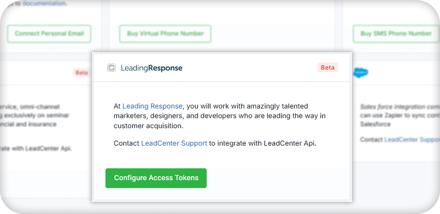 Integration with LeadingResponse DirectHub