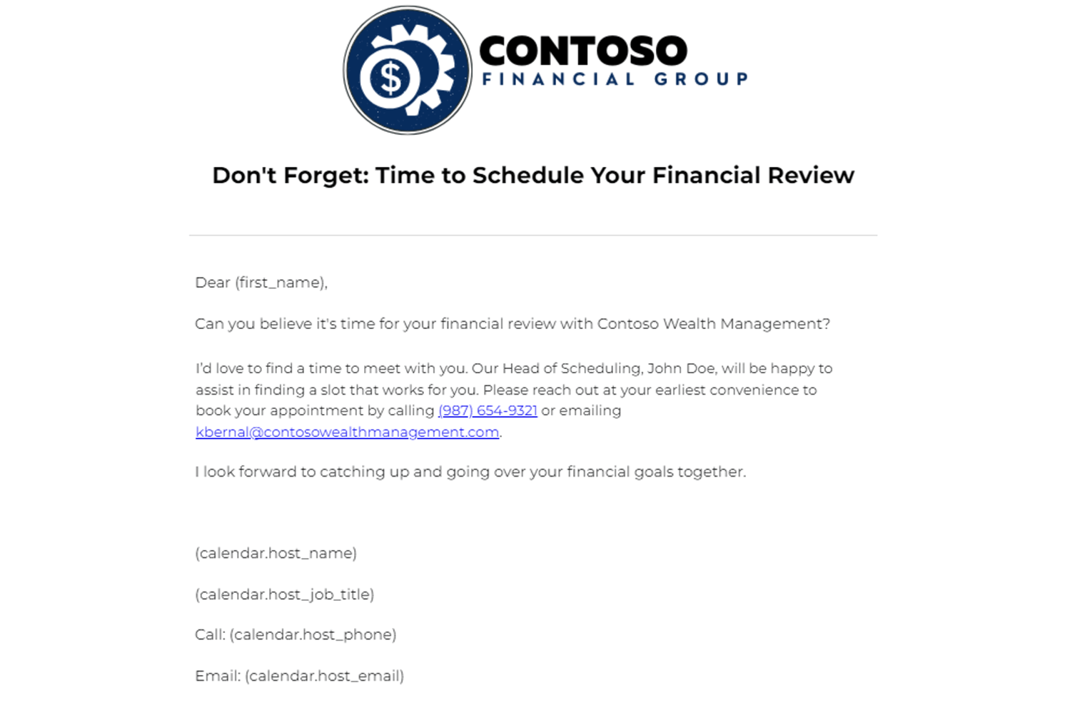 Personalized Email Content