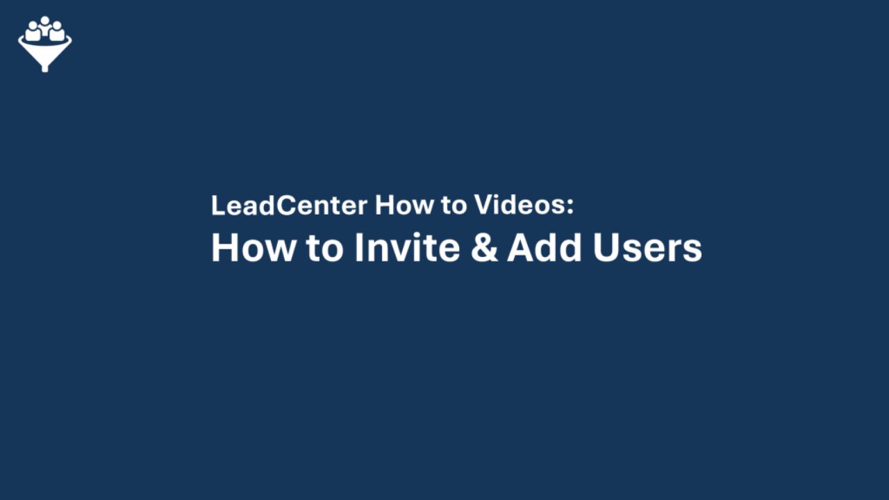 How to Invite & Add Users