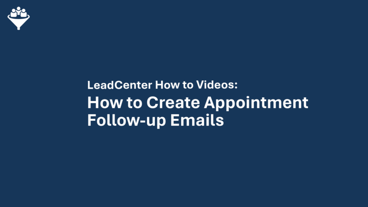 How to Create Appointment Follow-up Emails