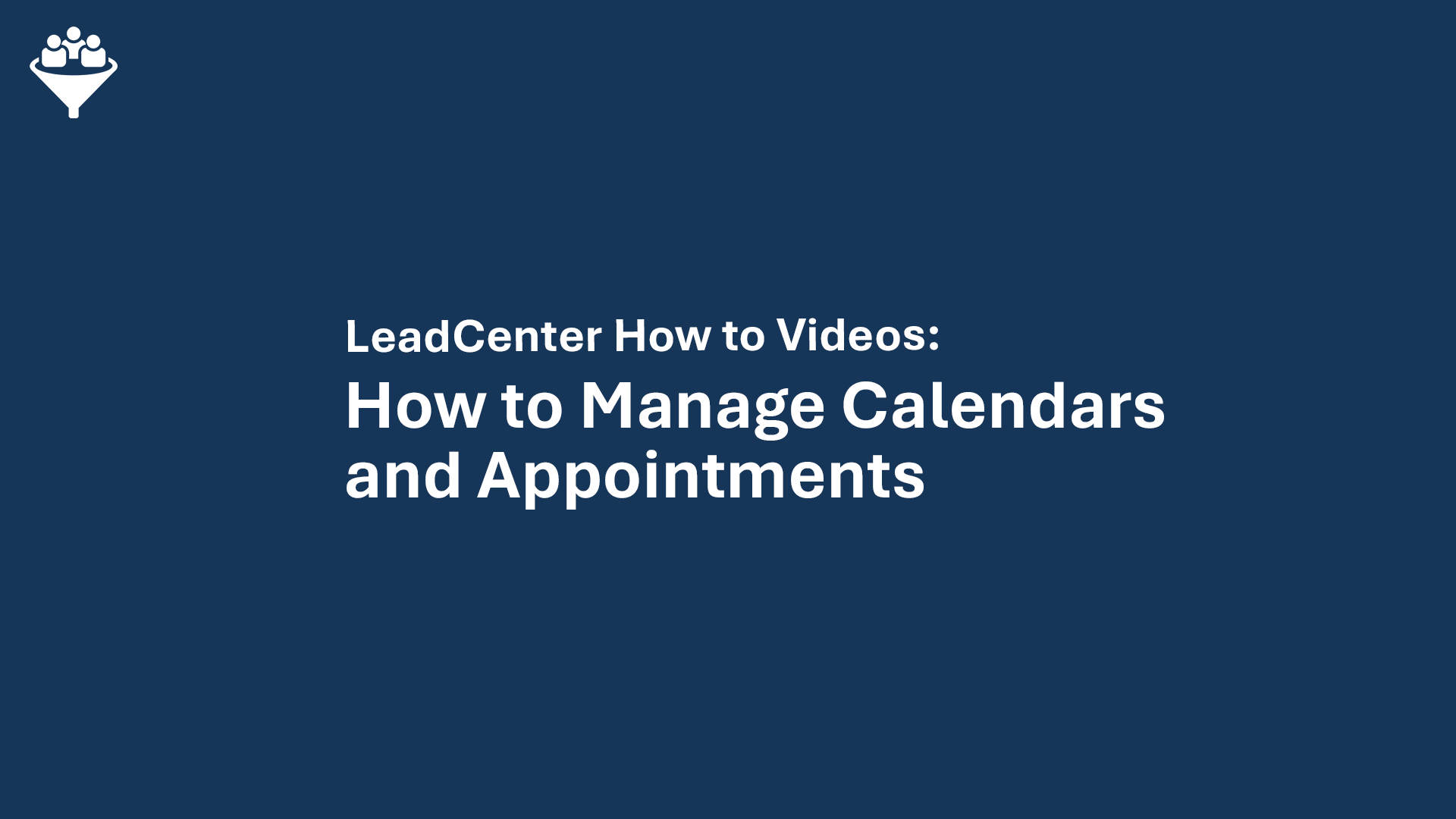 How to Manage Calendars and Appointments