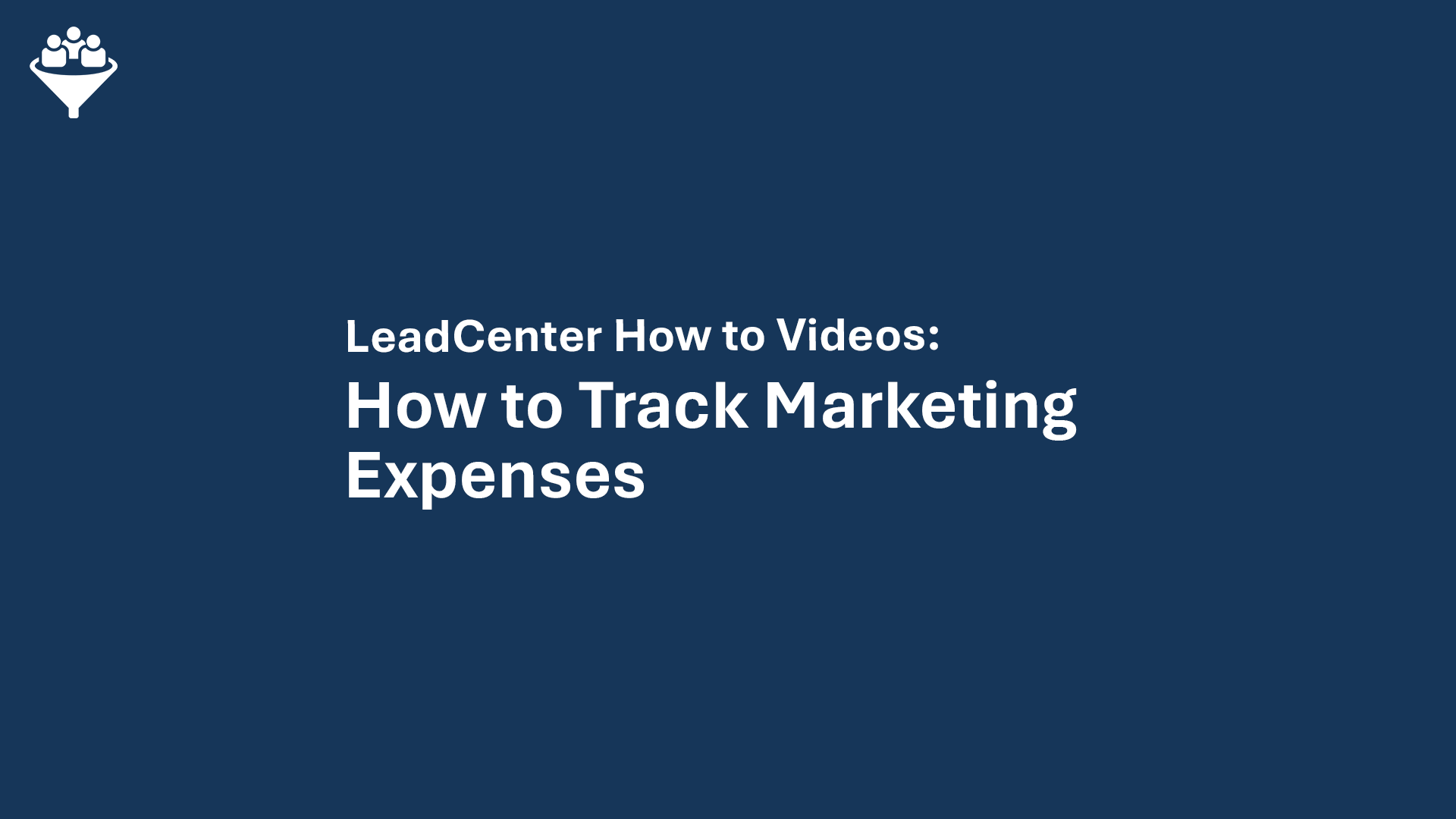 How to Track Marketing expenses