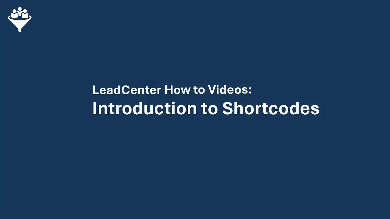 Introduction to Shortcodes