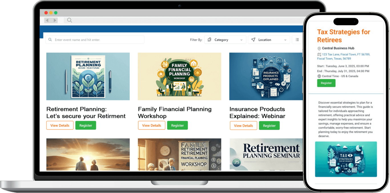 Event & Webinar Management
