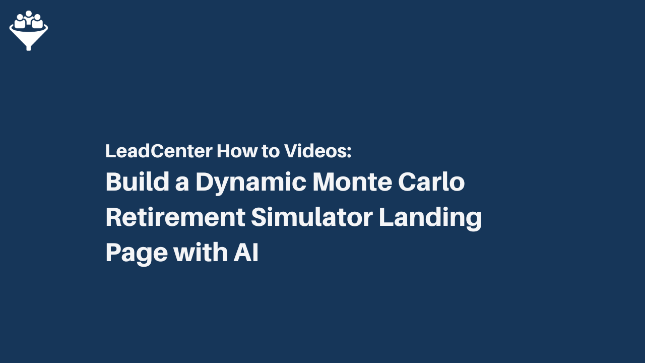 How to Build a Dynamic Monte Carlo Retirement Simulator Landing Page with AI